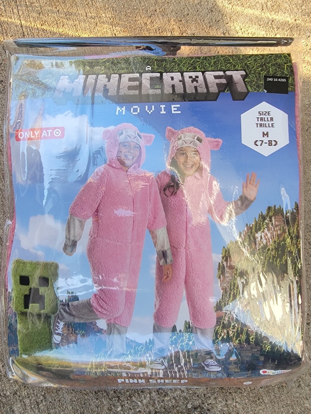 Minecraft Movie Pink Sheep Kids Costume - Target Exclusive Sz 7/8